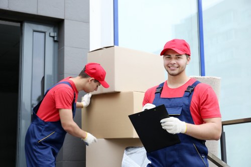 Boxes and household items prepared for small removals