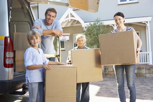 Professional mover transporting compact items in Bellingham