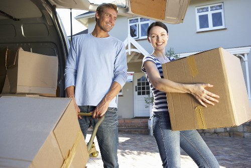 Careful loading of furniture during a small removal service